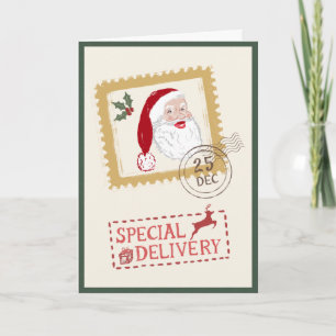 Persoonlijke speciale bezorging Kerstman Kerstmis Kaart