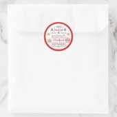 Persoonlijke speciale levering Noordpool Kerstman Ronde Sticker (Tas)