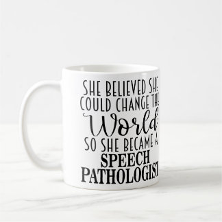 Persoonlijke speech-patholoog cadeau mok