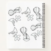 Persoonlijke speelgoedcollectie Kinderen Wit Notitieboek (Achterkant)