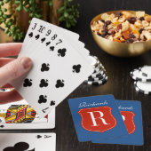 Persoonlijke speelkaarten met een monogram van de (Insitu)