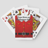 Persoonlijke speelkaarten met Kerstman (Achterkant)