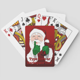 Persoonlijke speelkaarten met Kerstman