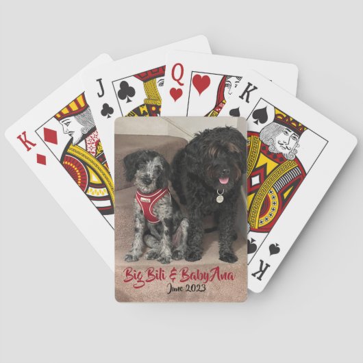 Persoonlijke speelkaarten. pokerkaarten (Achterkant)