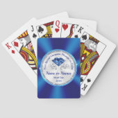 Persoonlijke speelkaarten, prachtige saffierkaarte pokerkaarten (Achterkant)