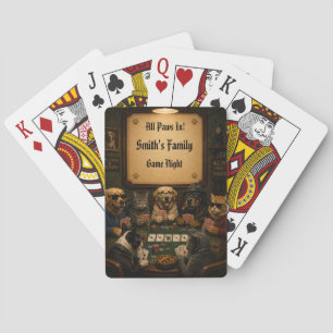 Persoonlijke spelavond voor het hele gezin pokerkaarten