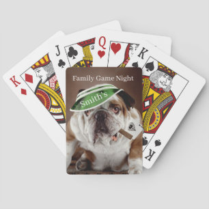 Persoonlijke spelavond voor het hele gezin pokerkaarten