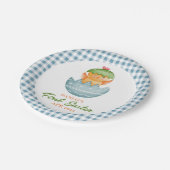 Persoonlijke speldeneieren Mijn eerste paasje Papieren Bordje (Gekanteld)