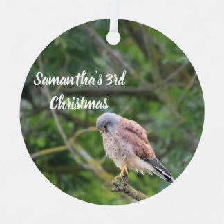Persoonlijke Sperwer Foto Kerstversiering Metalen Ornament
