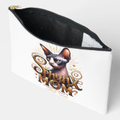 Persoonlijke Sphynx Kat Moeder Moederdag Make-upta Etui (Open)