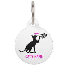 Persoonlijke Sphynx Kat Skelet Hand Neus Boop Huisdierpenning