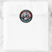 Persoonlijke Sphynx Kat Te Cool Grappig Ronde Sticker (Tas)