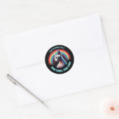 Persoonlijke Sphynx Kat Te Cool Grappig Ronde Sticker (Envelop)
