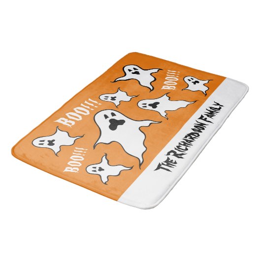 Persoonlijke spoky Halloween Ghosts Bath Mat (Gekanteld)