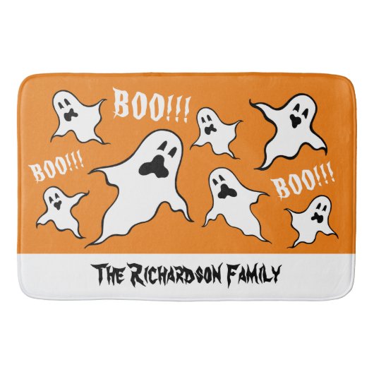 Persoonlijke spoky Halloween Ghosts Bath Mat (Voorkant)