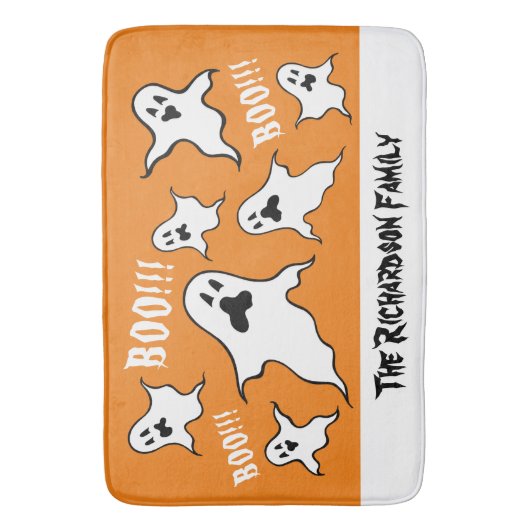 Persoonlijke spoky Halloween Ghosts Bath Mat (Voorkant Verticaal)