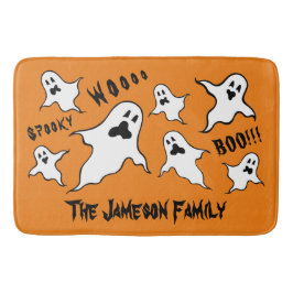 Persoonlijke spoky Halloween Ghosts Bath Mat