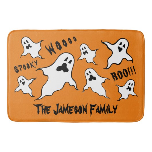 Persoonlijke spoky Halloween Ghosts Bath Mat (Voorkant)