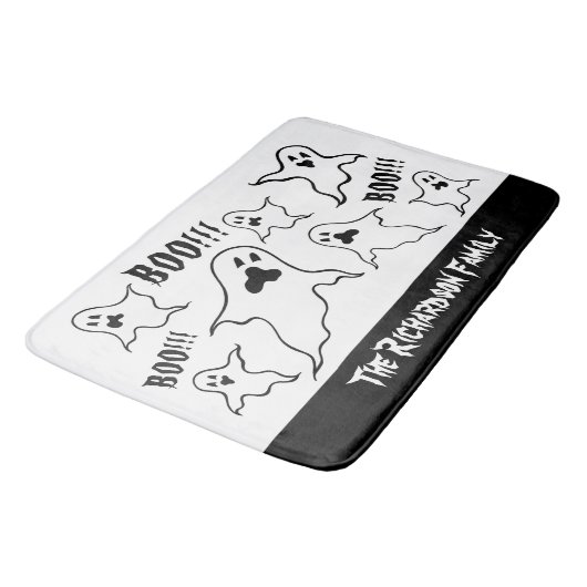 Persoonlijke spoky Halloween Ghosts Bath Mat (Gekanteld)