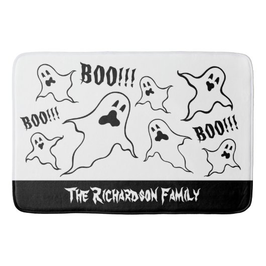 Persoonlijke spoky Halloween Ghosts Bath Mat (Voorkant)