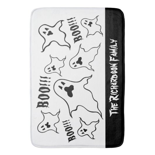Persoonlijke spoky Halloween Ghosts Bath Mat (Voorkant Verticaal)