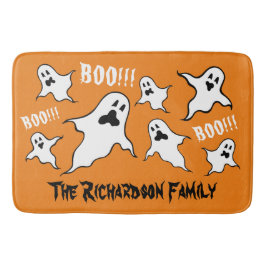 Persoonlijke spoky Halloween Ghosts Bath Mat