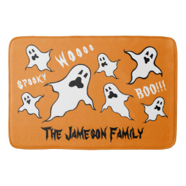 Persoonlijke spoky Halloween Ghosts Bath Mat