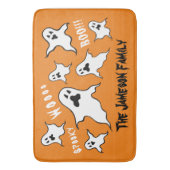 Persoonlijke spoky Halloween Ghosts Bath Mat (Voorkant Verticaal)