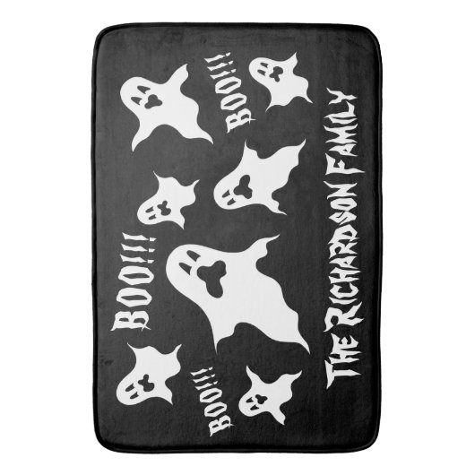 Persoonlijke spoky Halloween Ghosts Bath Mat (Voorkant Verticaal)