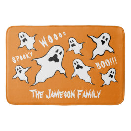 Persoonlijke spoky Halloween Ghosts Bath Mat