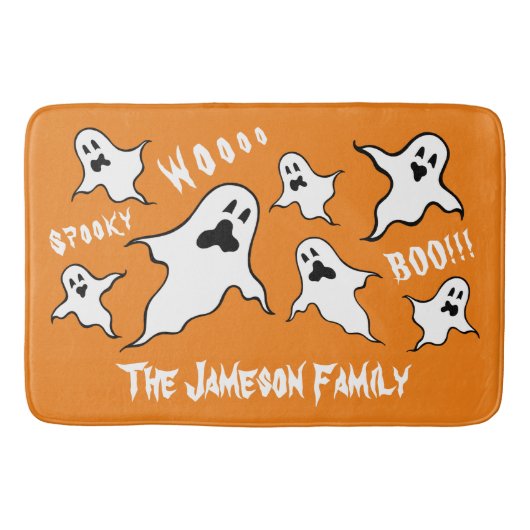 Persoonlijke spoky Halloween Ghosts Bath Mat (Voorkant)