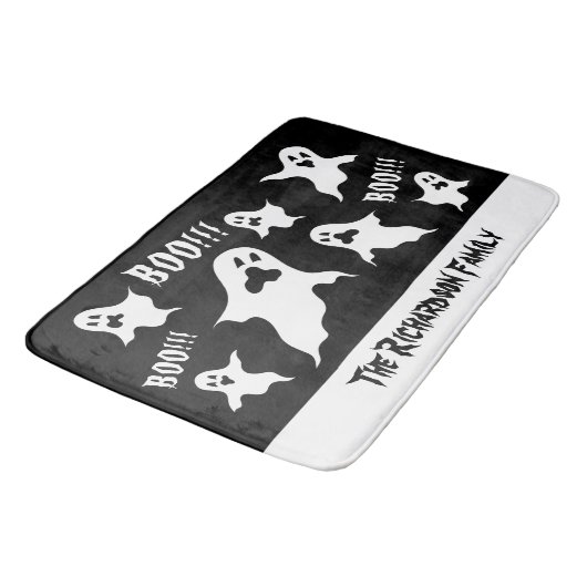 Persoonlijke spoky Halloween Ghosts Bath Mat (Gekanteld)