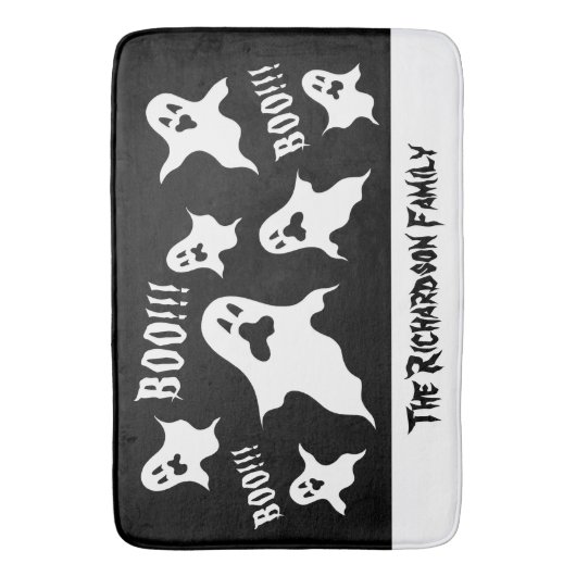 Persoonlijke spoky Halloween Ghosts Bath Mat (Voorkant Verticaal)