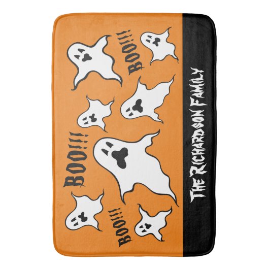Persoonlijke spoky Halloween Ghosts Bath Mat (Voorkant Verticaal)