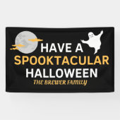 Persoonlijke Spooktaculaire Halloween Banner (Horizontaal)