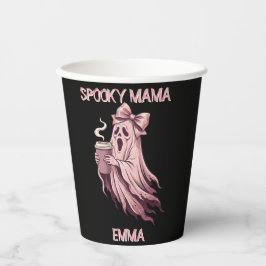 Persoonlijke Spooky Mama Coquette Coffee Geest Papieren Bekers