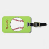 Persoonlijke sport Baseball Bagagelabel (Voorkant horizontaal)