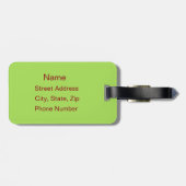 Persoonlijke sport Baseball Bagagelabel (Achterkant horizontaal)