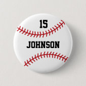 Persoonlijke sport Baseball / Softball Button (Voorkant)