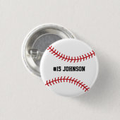 Persoonlijke sport Baseball / Softball Ronde Button 3,2 Cm (Voorkant /achterkant)