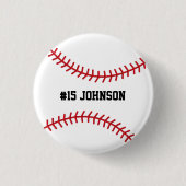 Persoonlijke sport Baseball / Softball Ronde Button 3,2 Cm (Voorkant)
