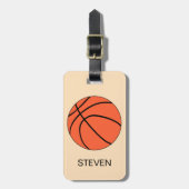 Persoonlijke sport Basketball Bagagelabel (Voorkant verticaal)