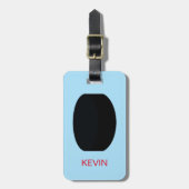 Persoonlijke sport Hockey puck Bagagelabel (Voorkant verticaal)