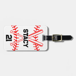Persoonlijke Sport Honkbal Knuppels Bagage Label