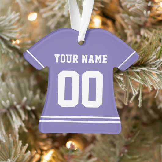 Persoonlijke sport Jersey Style Ornament (Boom)