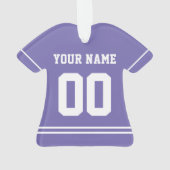 Persoonlijke sport Jersey Style Ornament (achterkant)