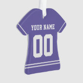 Persoonlijke sport Jersey Style Ornament (voorkant)