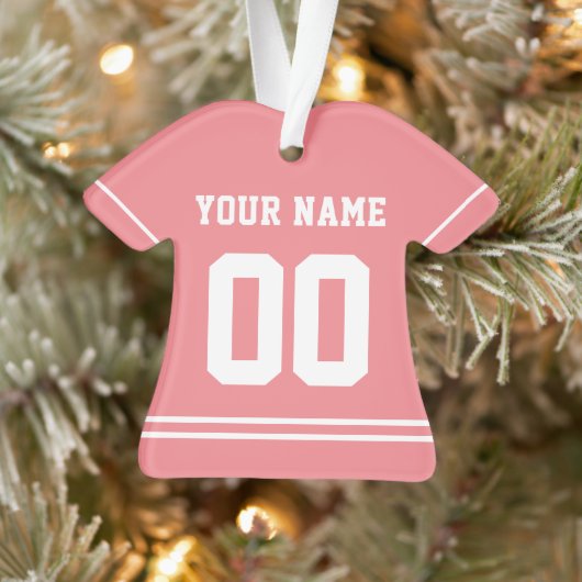 Persoonlijke sport Jersey Style Ornament (Boom)