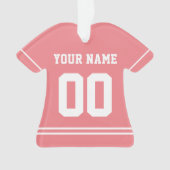 Persoonlijke sport Jersey Style Ornament (voorkant)