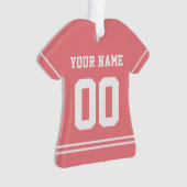 Persoonlijke sport Jersey Style Ornament (voorkant)